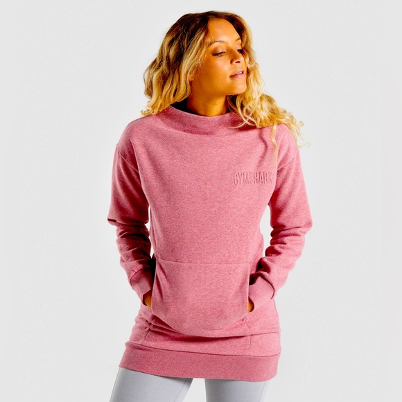 Gymshark Sweaters - GYM SHARK SO SOFT SWEATER
Dusky Pink Marl